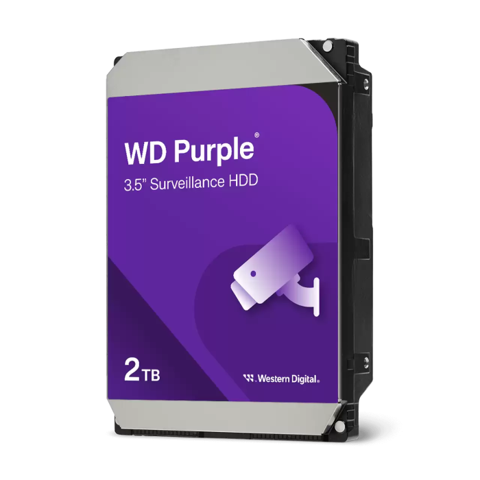 WD23PURZ HDD Purple 2TB 5400rpm 64MB SATA 6Gb/s. 24/7 töö Western Digital - Image 1