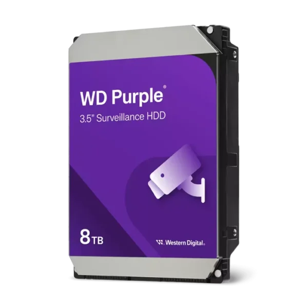 WD85PURZ HDD Purple 8TB SATA 6Gb/s. 24/7 töö Western Digital