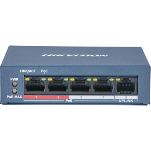 Switch DS-3E0105P-E/M/B 4-Port Fast Ethernet Unmanaged POE