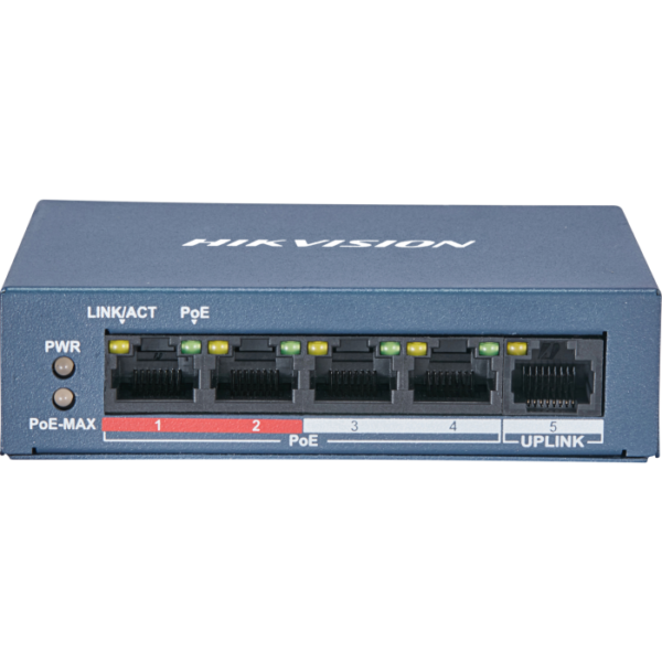 Switch DS-3E0105P-E/M/B 4-Port Fast Ethernet Unmanaged POE