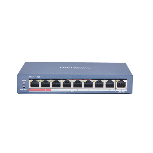Switch DS-3E0109P-E 8-port 10/100Mbps PoE 115W Unmanaged Desktop
