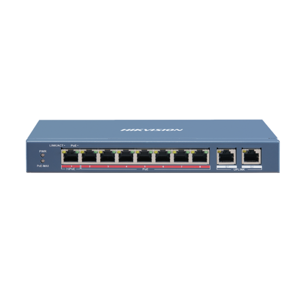 Switch DS-3E0310HP-E 8-port 10/100Mbps PoE 110W Unmanaged Desktop
