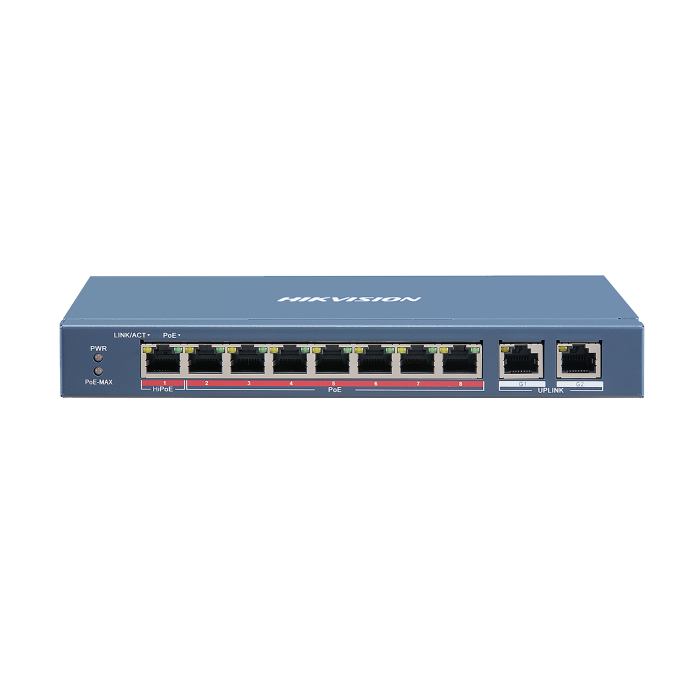 Switch DS-3E0310HP-E 8-port 10/100Mbps PoE 110W Unmanaged Desktop