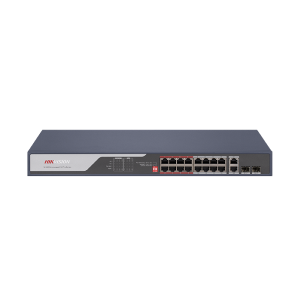 Switch DS-3E0318P-E 16-porti 10/100Mbps PoE