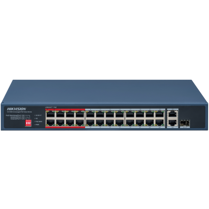 Switch DS-3E0326P-E/M(C) 24-port Gigabit PoE