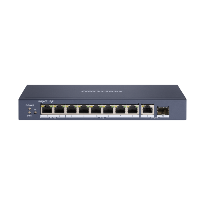 Switch DS-3E0510HP-E 8-port Gigabit PoE