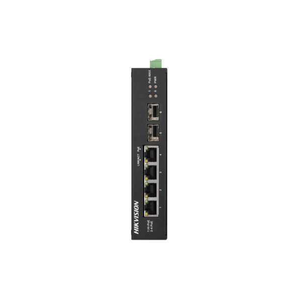 Switch DS-3T0506HP-E/HS POE Industriaal 4 ports