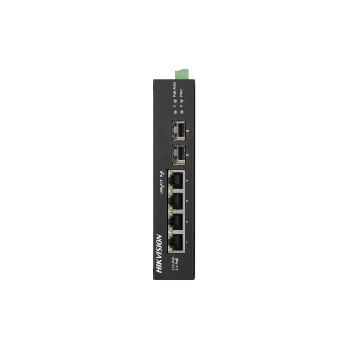 Switch DS-3T0506HP-E/HS POE Industriaal 4 ports