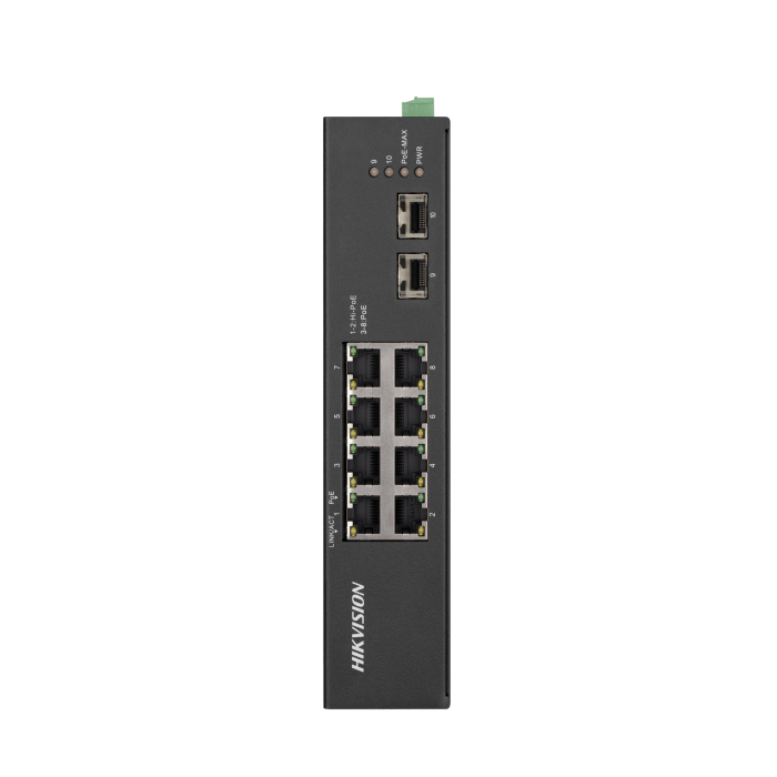 Switch DS-3T0510HP-E/HS L2 8-port Gigabit