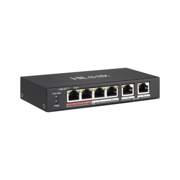 Switch NS-0106P-35 4-Port Kiire Ethernet Unmanaged PoE
