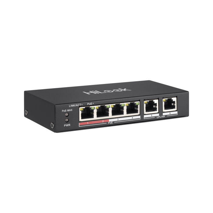 Switch NS-0106P-35 4-Port Kiire Ethernet Unmanaged PoE