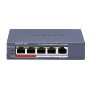 Switch DS-3E0105P-E/M(C) 4 Port kiire Ethernet Unmanaged PoE