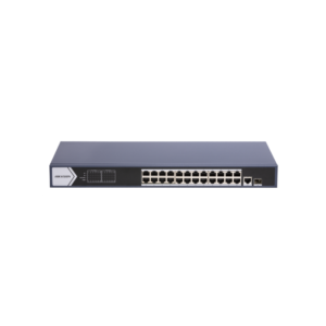 Switch DS-3E0526P-E(B) 24 port Gigabit Unmanaged PoE