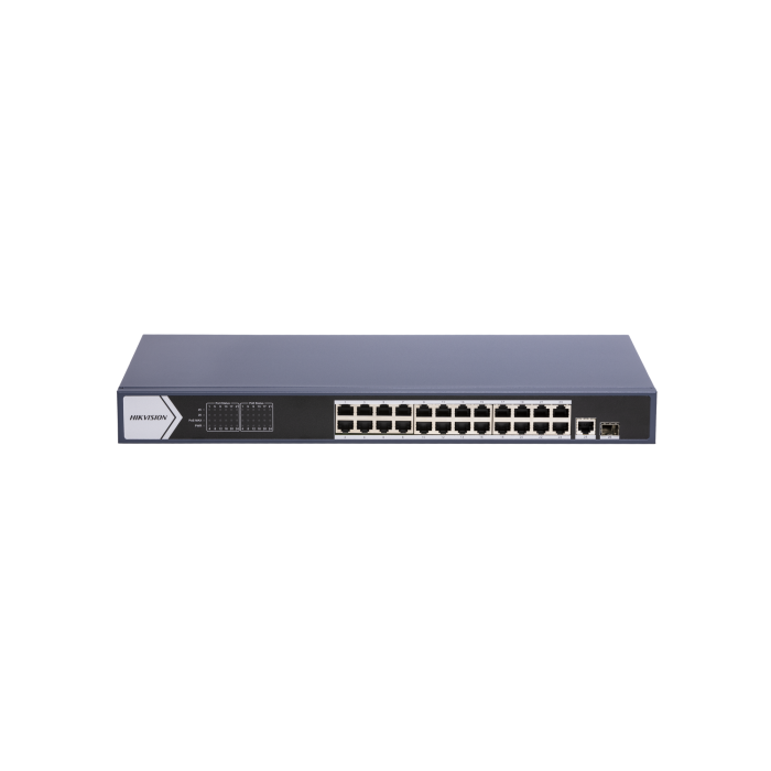 Switch DS-3E0526P-E(B) 24 port Gigabit Unmanaged PoE