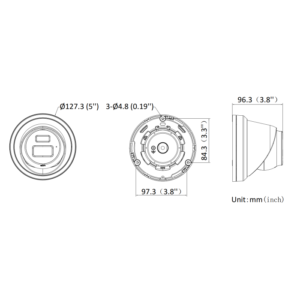 IP kaamera DS-2CD2343G2-LI2U 4MP f2.8mm kuppel must