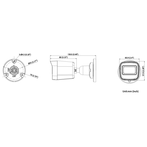 IP kaamera IPC-B141H-C 4MP 2.8mm toru valge