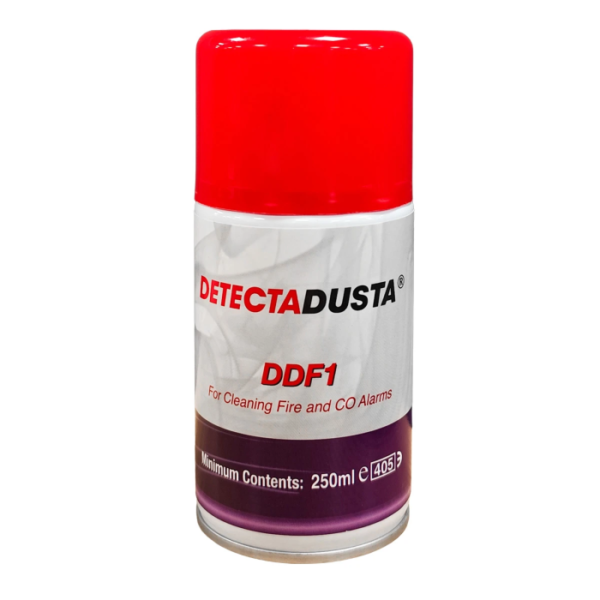 DetectaDusta DDF1 Õhupuhur suitsu- ja CO-andurite puhastamiseks, tuleohtlik 250ml Gas Safe Europe