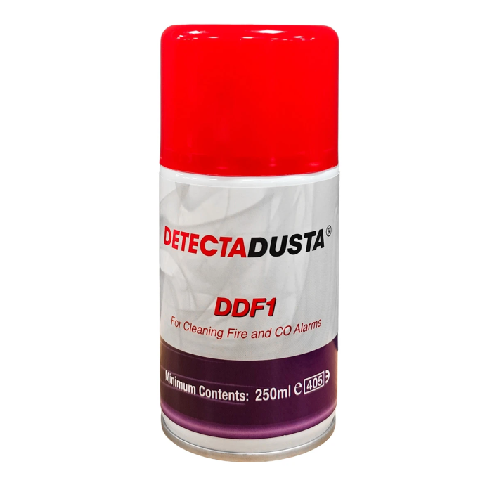 DetectaDusta DDF1 Õhupuhur suitsu- ja CO-andurite puhastamiseks, tuleohtlik 250ml Gas Safe Europe