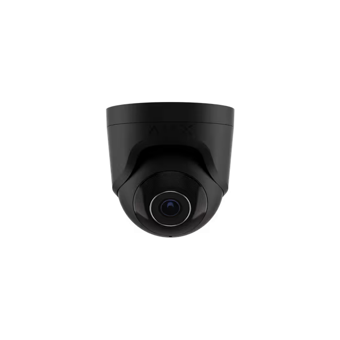 TurretCam Must IP kuppel 8MP 2,8mm ASP PoE IP65 12V Ajax